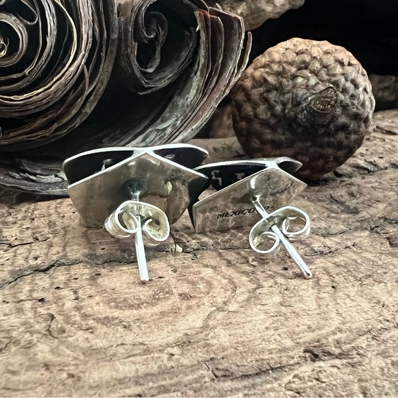 Authentic Mexicana Mexico Earrings Sterling Silver Studs Family Dad Mom Daughter - Picture 3 of 6